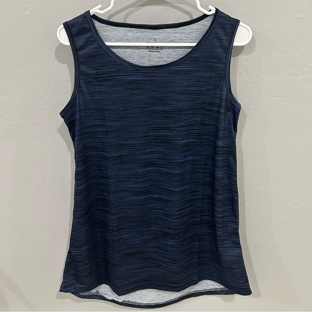Navy blue sleeveless shirt